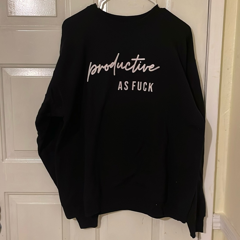Custom black sweater
